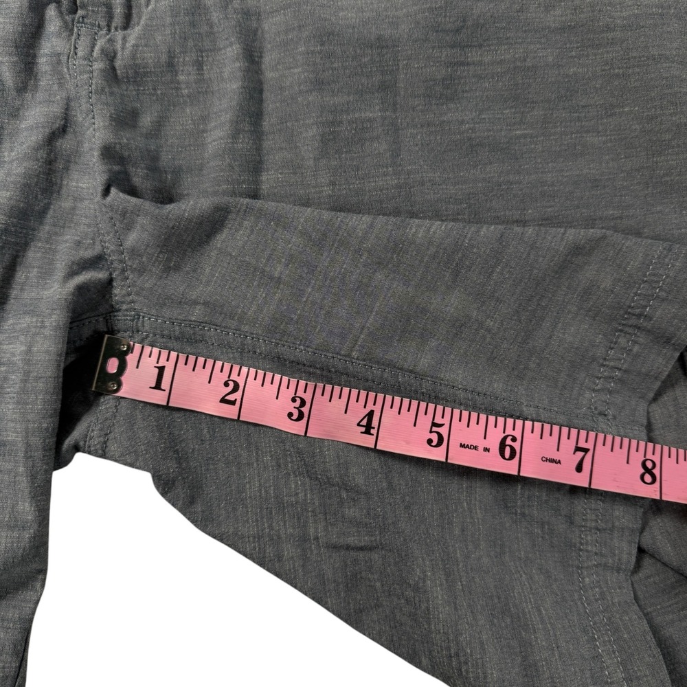 Reef Mens 38 Hybrid Shorts Heather Gray Stretch Cotton Blend Surf Casual 8" - Picture 5 of 8